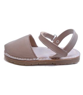 Avarca Niños Velcro Beige | La granota