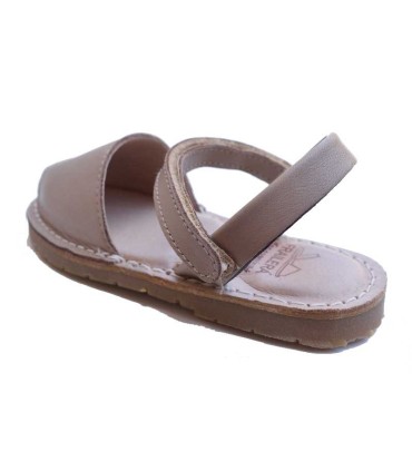 Avarca Niños Velcro Beige | La granota