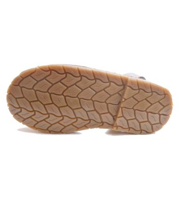 Avarca Niños Velcro Beige | La granota