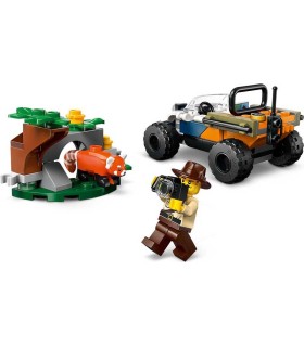 Exploradores De La Jungla: Todoterreno Y Misión Del Panda Rojo Lego City 60424