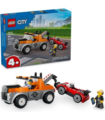 Camión Grúa Y Reparación Del Deportivo Lego City 60435 | La Granota