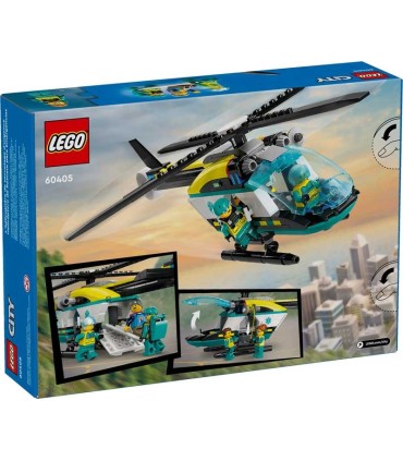 Helicóptero De Rescate Para Emergencias Lego City 60405 | La Granota