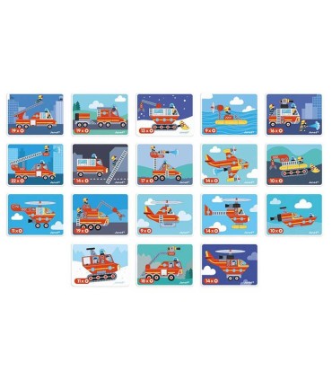 Libro Magnético Bomberos Janod | La Granota