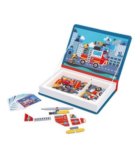 Libro Magnético Bomberos Janod | La Granota