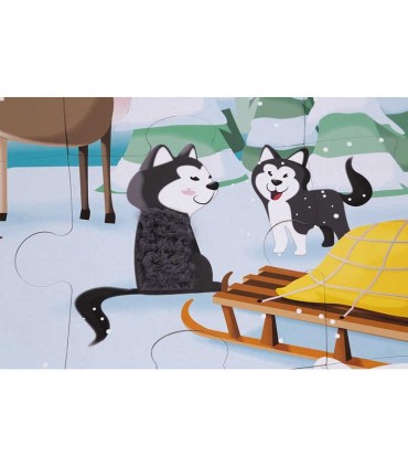 Puzzle Tactil La Vida En La Banquisa 20 Piezas | La granota