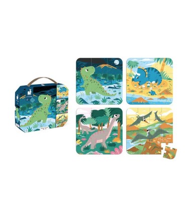 Puzzle Evolutivo Dinosaurios 4 Puzzles | La Granota