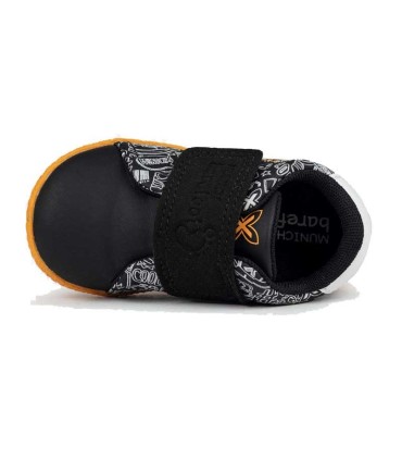 Zapatillas Deportivas Munich Baby Paulo Negro Barefoot | La Granota