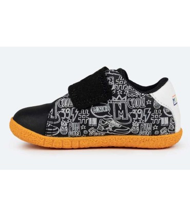 Zapatillas Deportivas Munich Baby Paulo Negro Barefoot | La Granota