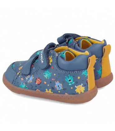 Botín Blandito Garvalín Azul Estampado | La Granota