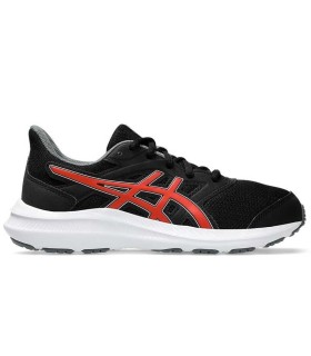 Zapatilla Deportiva Asics Jolt 4 GS Black Fiery Red Junior | La Granota