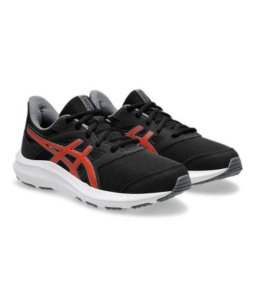 Zapatilla Deportiva Asics Jolt 4 GS Black Fiery Red Junior | La Granota
