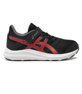 Zapatilla Deportiva Asics Jolt 4 PS Black Fiery Red Niños | La Granota