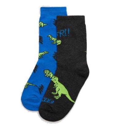 Calcetín Niño Dinosaurios Ysabel Mora Pack de 2 Unidades  | La Granota