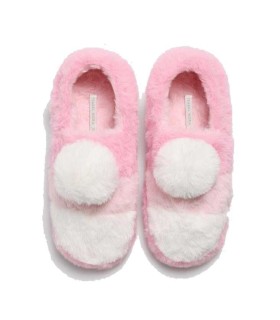 Zapatillas Pompón Rosa Ysabel Mora
