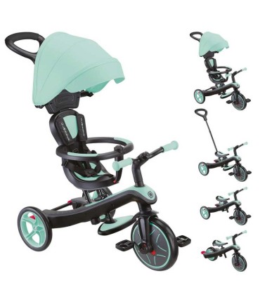 Globber Trike Explorer 4 en 1 Verde Lima | Triciclos en La Granota