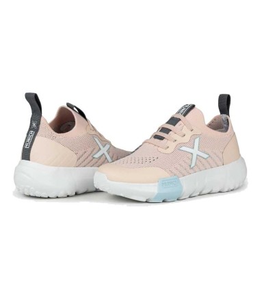 Zapatilla Deportiva Munich Jony Kid 08 Rosa Gris | lagranota.es