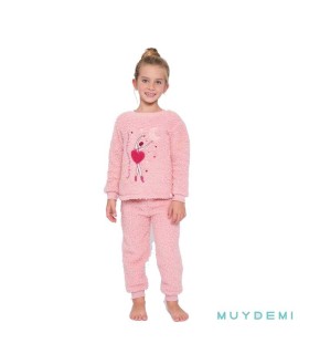 Pijama Niña Invierno Muydemi Rosa | lagranota.es