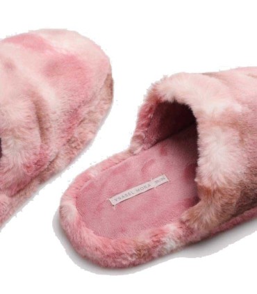 Zapatillas De Casa Mujer Estampado Rosa Ysabel Mora | lagranota.es