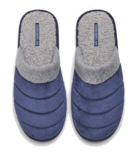 Zapatillas De Casa Hombre Azul Marino Ysabel Mora