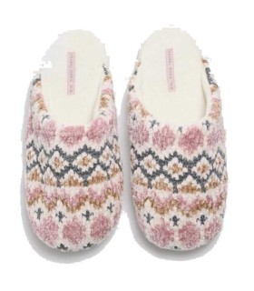 Zapatillas De Casa Mujer Estampado Multicolor Ysabel Mora