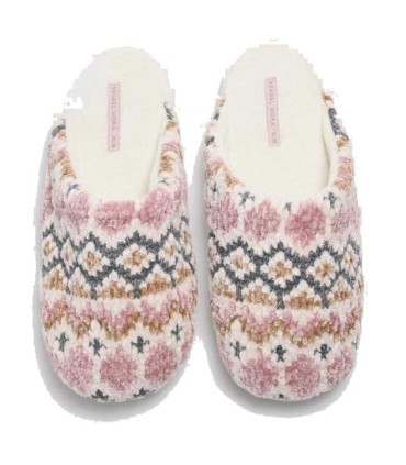 Zapatillas De Casa Mujer Estampado Multicolor Ysabel Mora