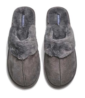 Zapatillas De Casa Hombre Gris Marengo