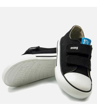 Zapatilla De Lona Mustang Niño Color Negro | lagranota.es