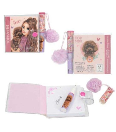 Mini Bloc De Notas Con Bolígrafo Floral TopModel | lagranota.es