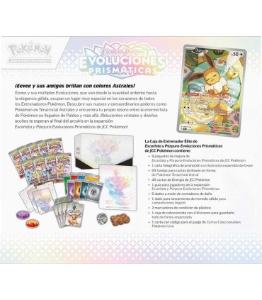 Pokémon Caja De Entrenador Élite Evoluciones Prismáticas Escarlata Y Púrpura