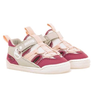 Sandalia Niña Mustang Free Baby Fucsia Blanco | lagranota.es
