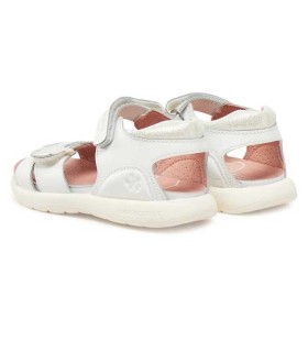 Sandalia Biomecanics Blanca y Plata con Estrellas