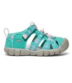Keen Little Kids' Seacamp II Bright Aqua / Pink