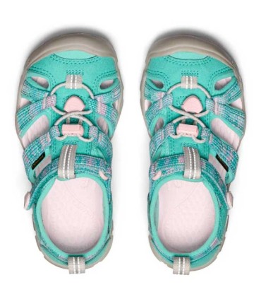 Sandalia Keen Little Kids' Seacamp II Bright Aqua / Pink | lagranota.es