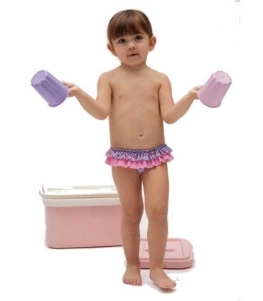 Bañador Culetín Bebé Pequeñas Flores Ysabel Mora | Bikinis en La Granota