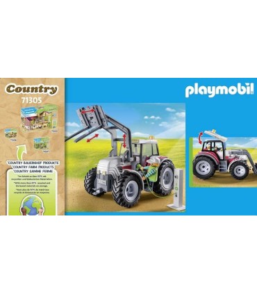 Tractor Grande Con Accesorios Playmobil 71305 | lagranota.es
