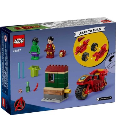 Iron Man Con Moto Y Hulk Lego Marvel 76287 | lagranota.es