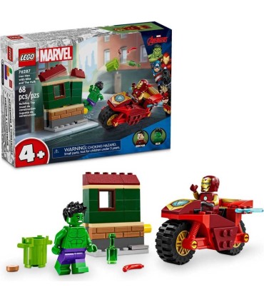 Iron Man Con Moto Y Hulk Lego Marvel 76287 | lagranota.es