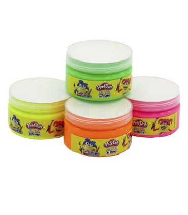 Pintura de Dedos Fluorescente 4 Botes 70 ml Play-Doh | lagranota.es