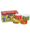 Pintura de Dedos Fluorescente 4 Botes 70 ml Play-Doh