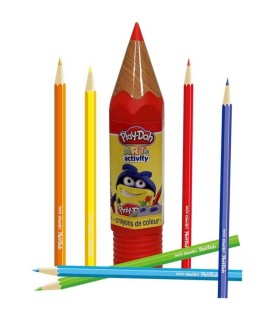 24 Lápices de Colores en Tubo Play-Doh | lagranota.es