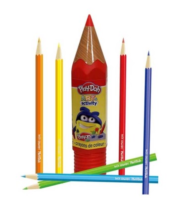 24 Lápices de Colores en Tubo Play-Doh | lagranota.es