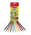 Play-Doh 12 lápices de Colores en Caja