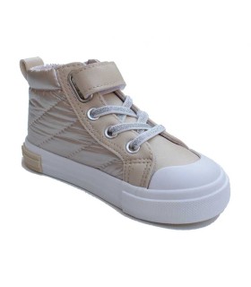 Botín Alto Osito Goflex Dorado