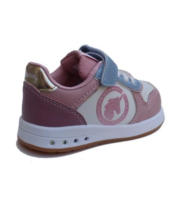 Deportiva Conguitos Goflex Blanco y Rosa con Luces | Deportivas en La Granota