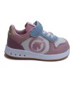 Deportiva Conguitos Goflex Blanco y Rosa con Luces