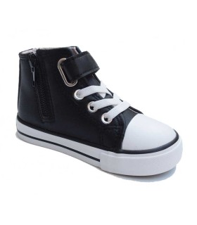 Botín Alto Osito Goflex Negra