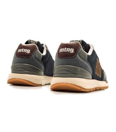 Deportiva Niño Mustang Compact Gris / Azul