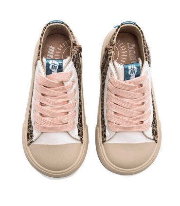 Bota Respetuosa Niña Mustang Free Animal Print - Rosa | lagranota.es