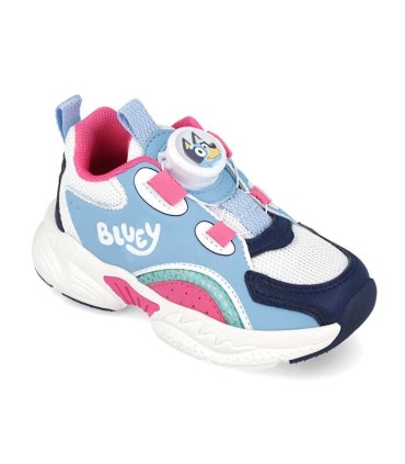 Zapatilla Deportiva Niña Garvalín Bluey Azul y Rosa | lagranota.es