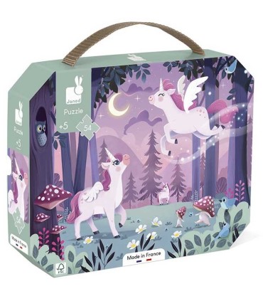 Puzle de Unicornios Janod 54 Piezas | lagranota.es